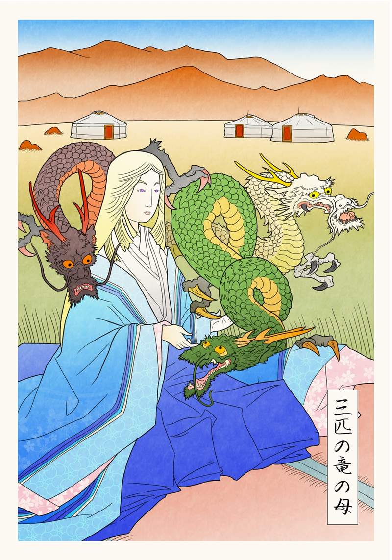 Illustration for article titled Artist brilliantly reimagines Game of Thrones as classic Japanese art